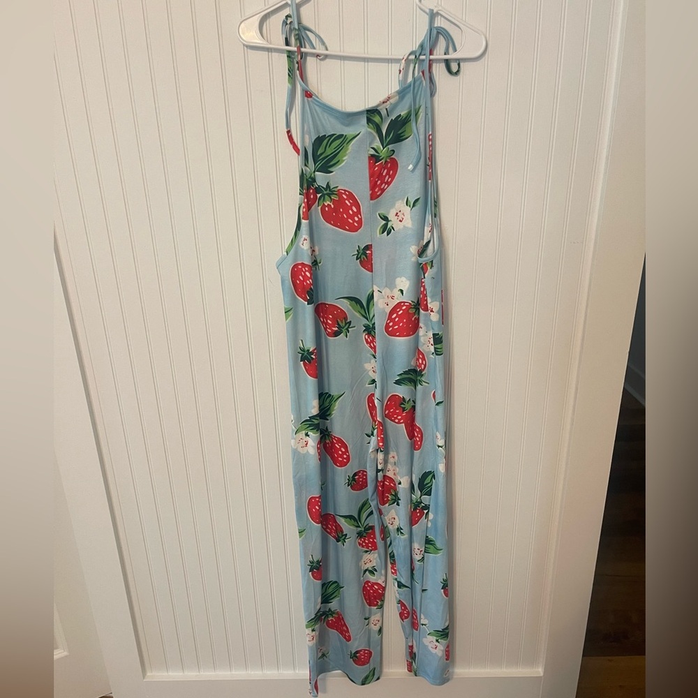 Strawberry Print Jumpsuit
